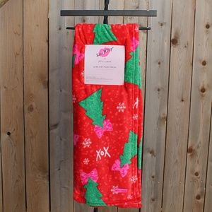 Betsey Johnson Christmas Tree Winter Throw NWT💥
